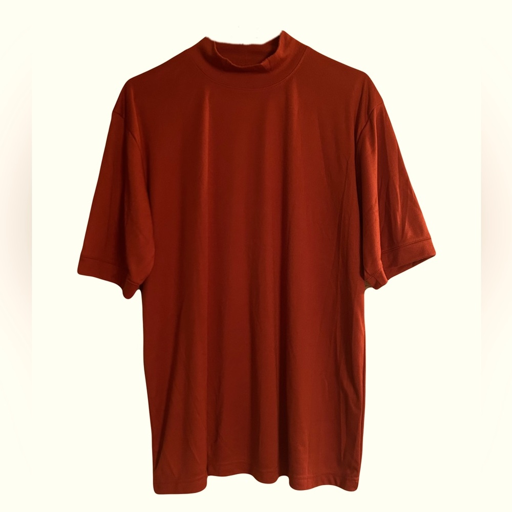 Irvine Park Women’s Mock Neck Short Sleeve Top – Size Large